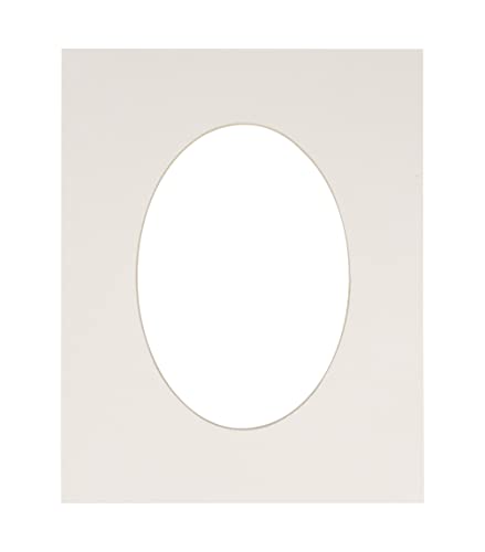 16x20 Mat Bevel Cut for 12x16 Photos - Precut Textured White Oval Shaped Photo Mat Board Opening - Acid Free Matte to Protect Your Pictures - Bevel Cut for Family Photos, Pack of 1 Matboard Show Kit