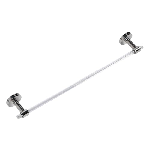 FTVOGUE Towel Holder Rod Minimalist Light Luxury Acrylic Wall Mounted Towel Bar for Bathroom with Installation Tool for Home Hotel Apartment (50cm)
