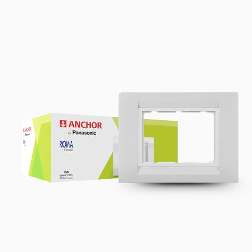 Anchor by Panasonic Roma Classic 12 Module Tresa Solid Plate for Switchboard, White 2M Plate, (30271WH-10)