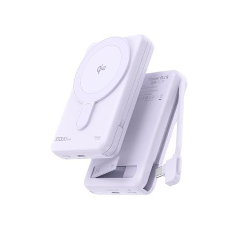 MagSafe Portable Charger,10000mAh Qi2 15W Fast Charging Magnetic
