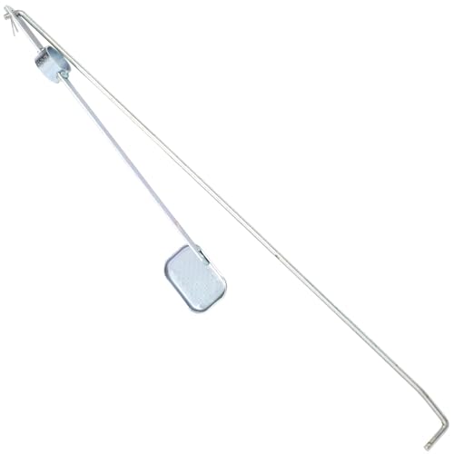 Cubo de basura de hierro Kisangel con pedal grande y resistente de color plata para exteriores