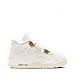 NIKE Air Jordan 4 Retro Womens-Size 10, Sail/Metallic Gold-black