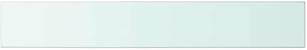 Set of 2 Tempered Glass Floating Shelves 39.4 x 5.9 in, Wall Mounted Clear Storage Shelves for Bathroom, Living Room, and Home Decor, Heavy Duty Display Ledge