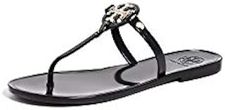 Tory Burch Women's Mini Miller Thong Flip Flops, Perfect Black, 7 Medium US