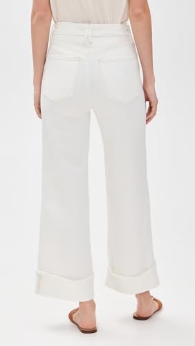 Good Skate Wide Cropped Jeans in Cloud White by good american3