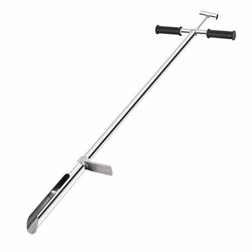 Sonde d'échantillonnage de sol 40 pouces en acier inoxydable avec pédale d'éjection et poignée T
