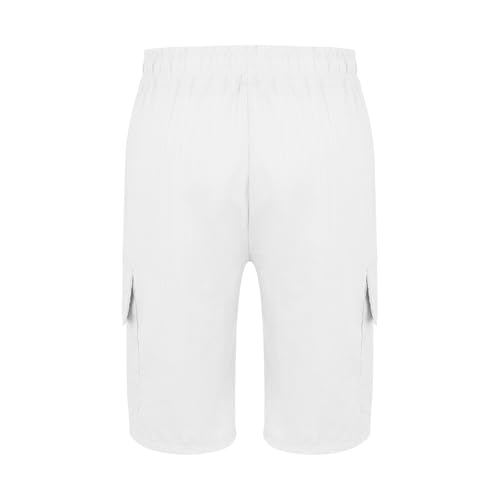 Shorts casual de hombre con cintura elástica y bolsillos grandes miniatura 7