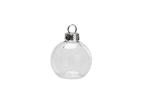 Succulent Style 12 x 4 cm de cristal transparente de bolas de Navidad para colocar tarjetas Cover