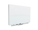 Iceberg 31191 Magnetic Glass Dry Erase Board, White 24" X 38"