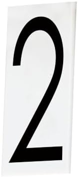 Maxim 53632WT House Number 2 - Singleton, White