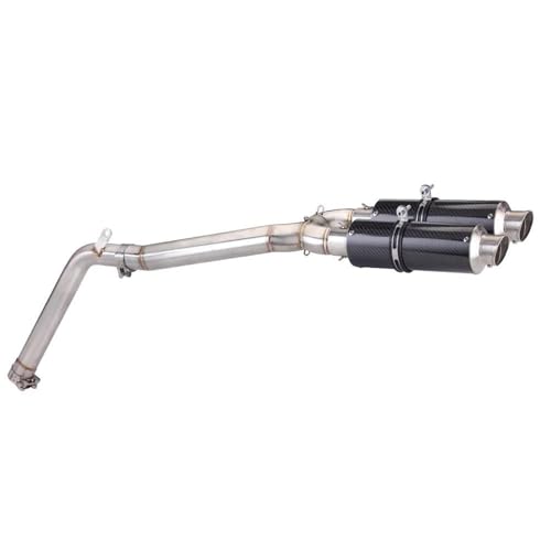 Tuyau d'échappement moto 51mm FZ6 Fazer tube liaison intermédiaire double sortie