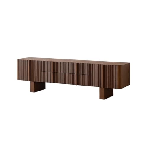 BNUTFRDD Mueble de Almacenamiento Suelo for Sala Estar, 200 x 45,5 57 cm, Madera Maciza, Estilo Retro, for Centro Entretenimiento, Mueble Decorativo Mueble de TV para Dormitorio