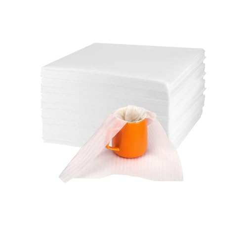 100pcs Foam Wrap Cushion Sheets for Packing 12inch x 12inch Packing Foam Protective Wrap for Moving Shipping & Storing Fragile Items