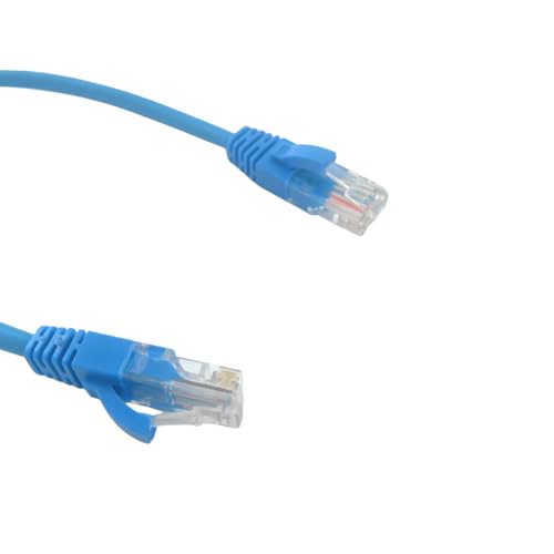 Cable de red Cat 5E UTP Patch Cord 1ft Azul miniatura 5