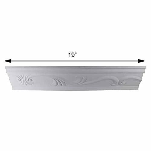 Ornate Cornice White Urethane 3 7/8" H Sara Renovators Supply #TOP1