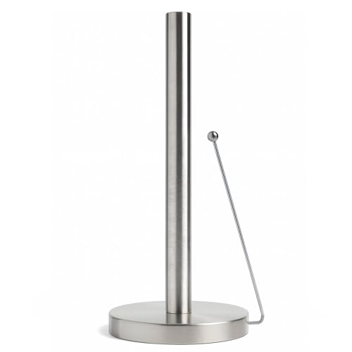 Minismus Porte Essuie-Tout sur Pied- Support Rouleau Stable avec Bras Anti-Roulement - Dérouleur Papier Cuisine Moderne - Accessoire Essuie-Tout Pratique et Élégant...