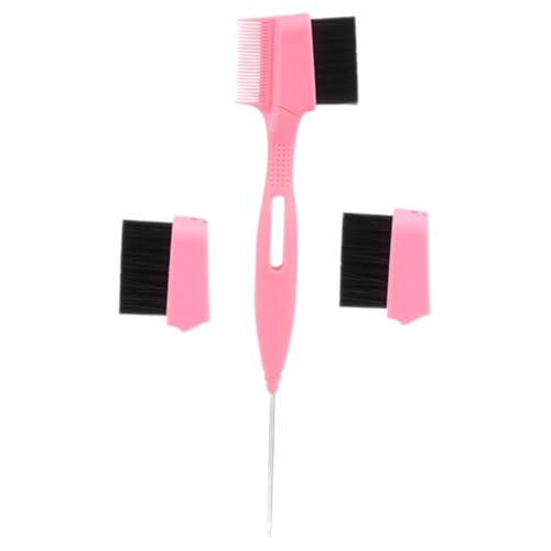 OUNONA 1Set Double Headed Eyebrow Comb Brush Portable Hair Edge Brush for Women Replacement Head Included for Eyebrow Shaping Hair Styling Stylish Design Easy to Use