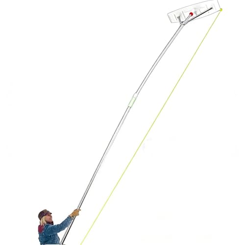 Extendable Roof Snow Rake with Wide Scraper Head, 2-6m Adjustable