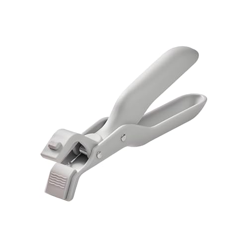 Soporte seguro para platos antiescaldaduras, 19 cm, antideslizante, pinzas para platos, elevador de ollas, anticalor, sartenes, microondas, horno, camping, cocina al aire libre, acero inoxidable +
