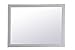 Elegant Decor Aqua Rectangle Vanity Mirror 48 inch in Grey