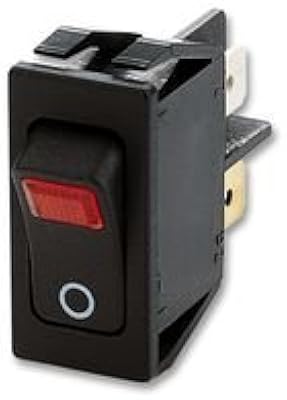 Marquardt Switch, Rocker, Dpst, 16A, 250Vac, Black - 1555.3102