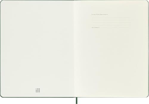 Moleskine Notebook, Extra Large, Squared, Myrtle, Green, Hard Cover (7.5 x 9.75)