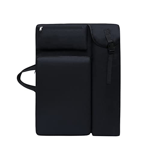TOPOQ A2 Art Portfolio Case Large Art Backpack Art Bag for Artist 4K Art Folder Case Art Supplies Carrying Bag Art Organiser Storage Tote Bag for Sketchbook Drawing Board Shoulder Bag Portable - Image 2