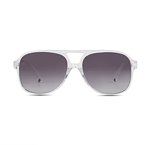 Image of Freckles Mark Vintage Retro 70s Sunglasses for Women Men Classic Large Square Aviator Trendy Glasses