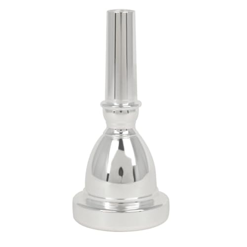 Embouchure pour tuba en laiton argenté sans bavure au design soigné