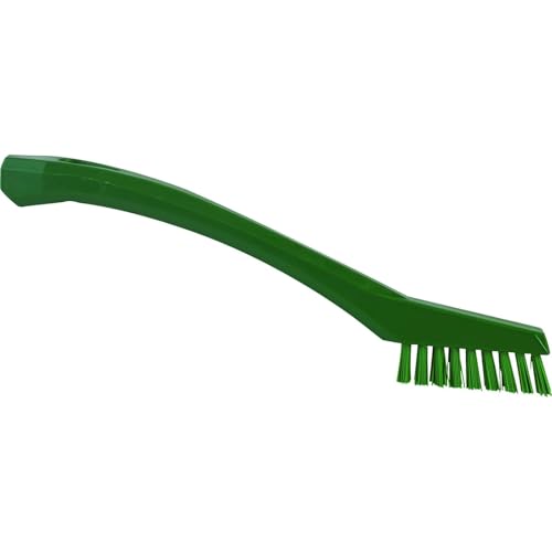 Image of Vikan 44012 Brush,Detail,Stiff,9 inch x .5 inch,PP /PBT,Green