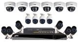 Lorex 16 Channel 3TB HDD NVR Security System with 16 1080P PoE Cameras