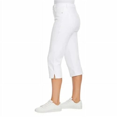 Gloria Vanderbilt Women's Amanda Capri Classic Rise Side Slit Detail3