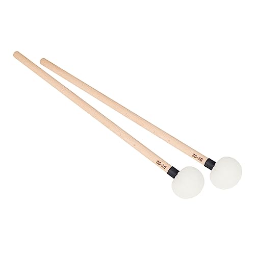 2 Baquetas de Fieltro con Mango de Madera BESTonZON miniatura 3