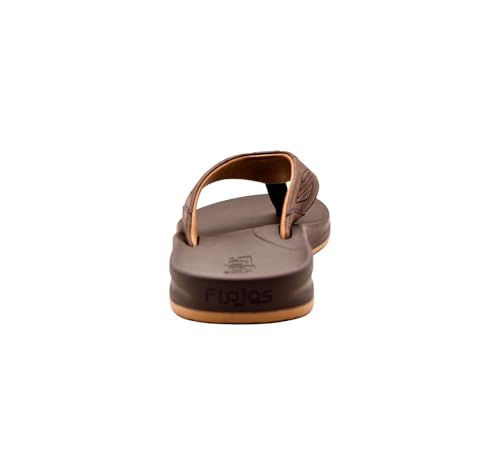 Flojos Vincente Men's Sandal, Embossed Strap On Memex Bed3