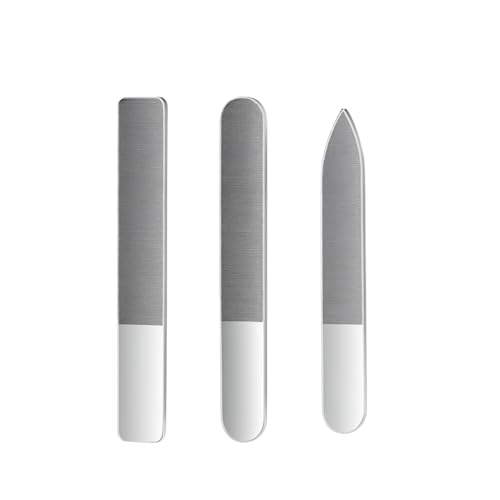 Docemyr 爪やすり 爪磨き 最新ナノテク技術 ガラス製 5秒でピカピカになる つめみがき つめやすり ツメ磨き ネイルケア 介護 子供 男女兼用 お手入れ簡単 三つセット