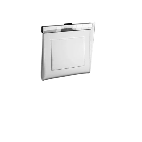 Basurero para coche colgante de cuero blanco para un viaje limpio y organizado en familia