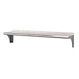 TRINITY THA-3326 EcoStorage NSF Commercial-Grade Stainless Steel Wall Shelf for Kitchen, Garage, Pantry, Storage, 48” W x 12” D x 10” H