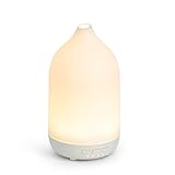 Onaboviva アロマディフューザー 加湿器 小型 卓上 アロマ対応 おしゃれ 超音波式 タイマー 空焚き防止 静音設計 コンパクト お手入れ簡単 100ML 乾燥対策 花粉症対策 部屋 オフィス 車用（ホワイト）