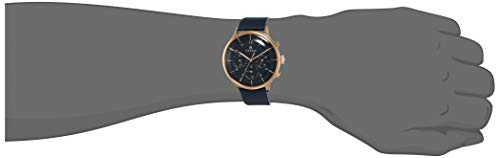 Titan Quartz Multifunction Blue Dial Leather Strap Watch for Men-NS90102WL02 - Image 4