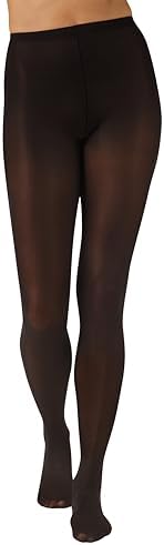L'eggs Casual Women's Opaque Tights, Same to Waist, Sheer Toe, Bl...