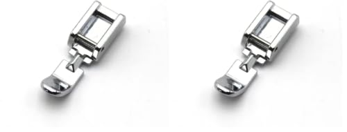Image of Zipper Foot Fits All Low Shank Snap-On Singer Brother Babylock Euro-Pro Janome Kenmore White Juki New Home Simplicity Elna Etc Domestic Sewing Machines (Small Zipper Foot) (Pack of 2)