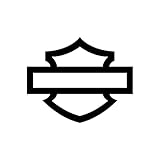 Motorcycle Bar and Shield Design #1 Vinyl Decal Sticker Car Harley Moto Club Biker (Width: 3', Black)