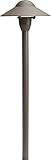15470AZT Dome 1LT 21.25IN Incandescent/LED Hybrid LV Landscape Path & Spread Light, Textured Architectural Bronze Finish
