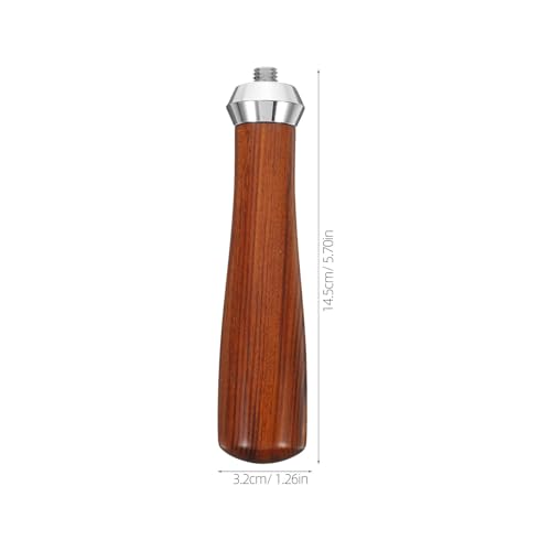 Healvian 2pcs Coffee Machine Handle Accessory with Comfortable Wooden Grip and Metal Construction, Sleek Modern Design for Office and Workplaces, Easy Replacement Espresso Maker Part - Image 2
