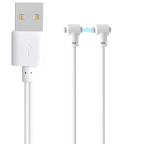Cargador Magnético Universal para Masajeadores Íntimos, Cable de Carga Rápida USB tipo A 80cm con Puerto Ajustable Compatible con juguetes recargables, Dispositivos Íntimos y Vibradores (1 Piezas)