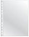 Produktbild Q-Connect KF11187 Prospekthülle/Klarsichthüllen Glasklar A4-50 Stück/Verbreiterte Seiten/Oben Offen Klarsichthüllen Sicht-Hüllen Gelochte Plastikhülle/Transparent 90 mikron