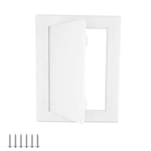 Qrity 1 Piezas Panel de Acceso de 6x8 Pulgada(150×200mm), Escotilla de Inspección de Plástico ABS, Pintable Puertas de Contadores, para Fontanería Pared y Techo