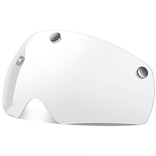 Victgoal Magnetische Fahrradhelmbrille Winddicht staubdicht Visier (Durchsichtig)