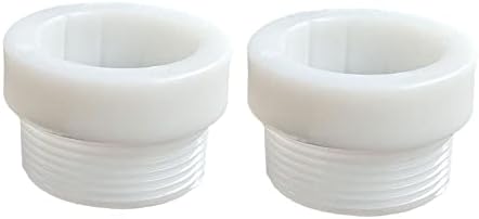 JILINWEI 2Pcs Pool Umbrella Stabilizer Adapter,Threaded Adapter Sleeves ONLY Fits for 1 3/4" Aquastar Pool Umbrella Insert,White