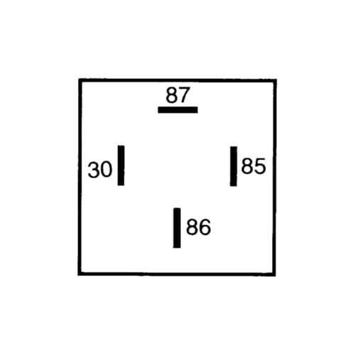 HELLA 4RA 965 400-001 Relay 12V 30A SPST BKT Black